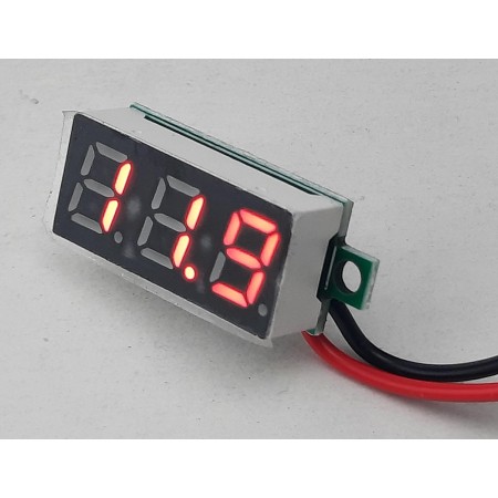 1 Stück Spannung anzeigen Modul Voltage LED rot Display klein 3,5-30V DC DIY 22,8x10mm - VOLTDISP3